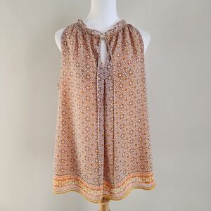 Max Studio‎ Lightweight Tunic Womens Medium Trapeze Gauze Beach Vacation Resort